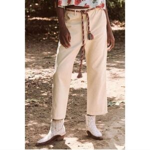 The Great. | Ranger Cropped Chino Pants In Washed Khaki Size 27